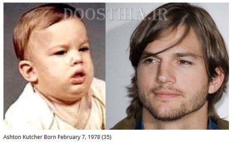 عکس کودکی ستارگان هالیوود