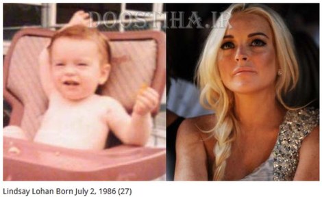 عکس کودکی ستارگان هالیوود