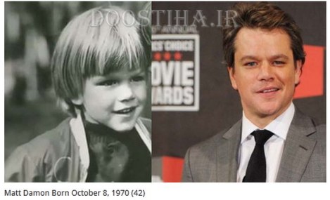 عکس کودکی ستارگان هالیوود