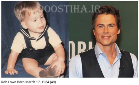 عکس کودکی ستارگان هالیوود