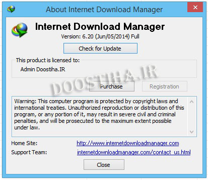 دانلود نرم افزار Internet Download Manager v6.20 Build 5 Final Retail راهنمای فعال سازی اینترنت دانلود منیجر