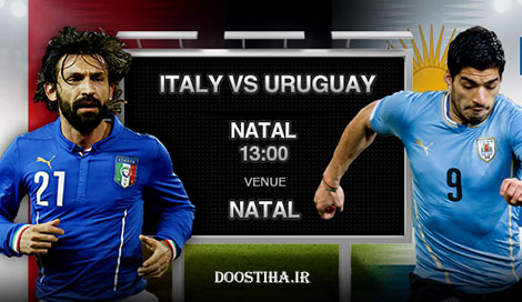 دانلود بازی فوتبال اروگوئه و ایتالیا در جام جهانی 2014