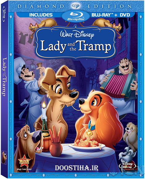 دانلود انیمیشن بانو و ولگرد Lady and the Tramp 1955