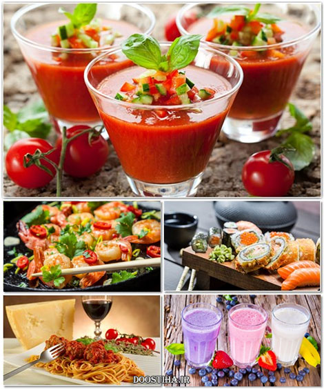 والپیپر انواع دسر، کیک، میوه، بستنی، نوشیدنی، کباب و شکلات