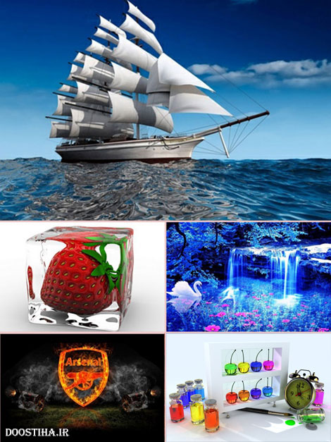 والپیپر گرافیک سه بعدی 3D Graphic Wallpapers Pack