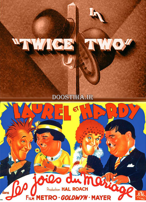 دانلود فیلم لورل و هاردی با نام جفت دو Twice Two 1933