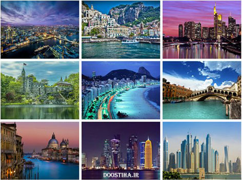 دانلود پوستر و والپیپر نمای شهرهای بزرگ دنیا