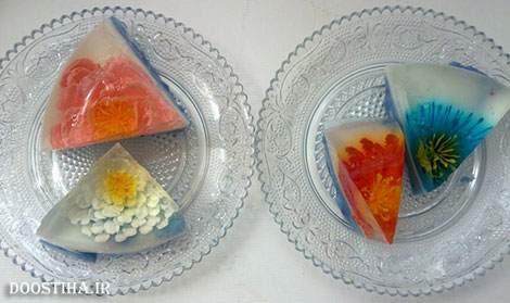 آموزش آشپزی و طرز تهیه ژله های گل دار و تزریقی