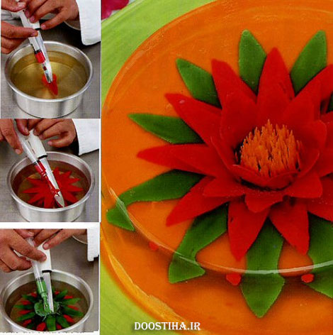 تهیه دسر ژله تزریقی