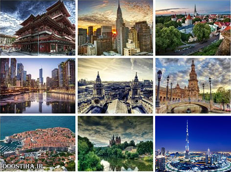 دانلود پوستر با کیفیت از نمایش شهرهای بزرگ جهان Cityscapes Wallapapers