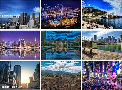 عکس پس زمینه HD و زیبا از شهرهای گسترش یافته