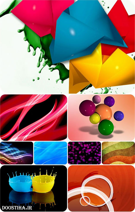 دانلود سری چهل و چهارم والپیپرهای انتزاعی Abstract Wallpapers دانلود عکس های آبستره و والپیرهای انتزاعی برای دسکتاپ