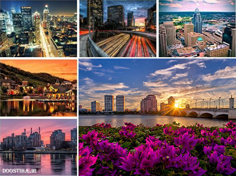 پوستر نمای شهرها, والپیپر شهرهای بزرگ جهان, عکس پس زمینه از کلان شهرهای دنیا