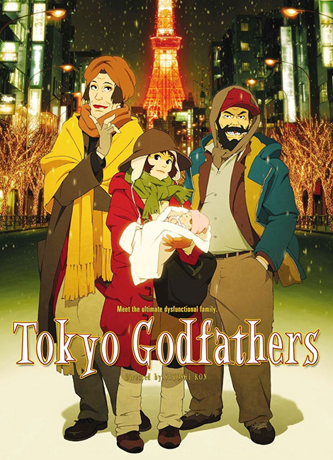 دانلود انیمیشن پدرخوانده های توکیو Tokyo Godfathers 2003