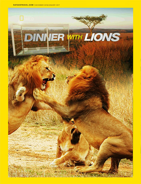 دانلود مستند شام با شیرها National Geographic - Dinner With Lions 2016