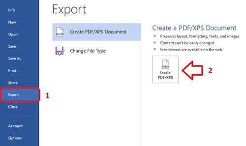 Convert PDF file to Word and vice versa