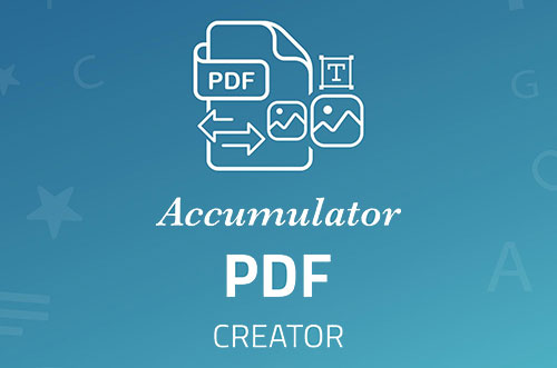 ایجاد فایل پی دی اف با اپلیکیشن Accumulator PDF Creator 1.14