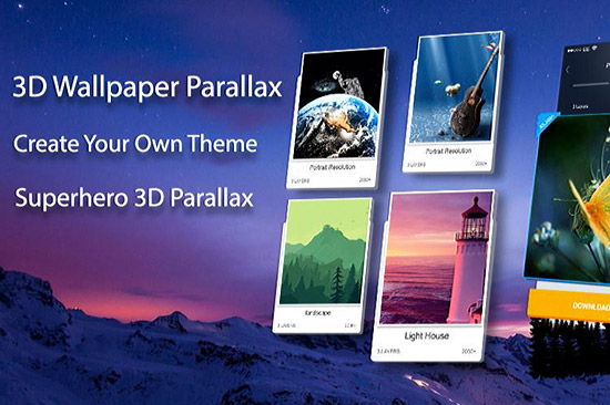 ساخت تصاویر سه بعدی با اپلیکیشن 3D Wallpaper Parallax 7.0.353